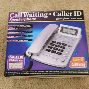 Vintage Translucent Lenoxx Sound PH-549 Land-line Caller ID Call Waiting
